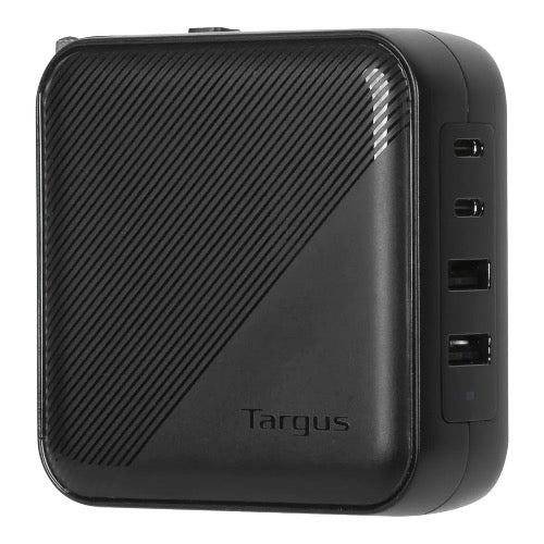 Targus Universal 100 W 4-Port vegglader - med reiseadaptere