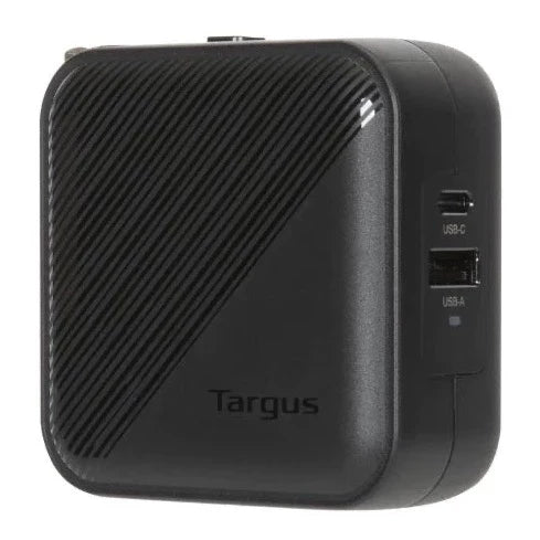 Targus Universal 65 W Dual Port Vegglader - med reiseadaptere